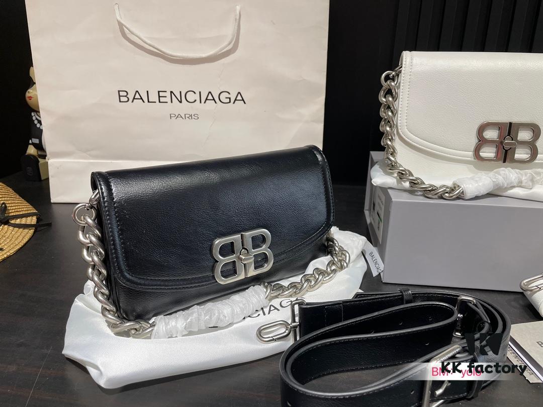 Small and Large Sizes with Foldable Gift Box Balenciaga BB Soft Flap Bag New Arrival