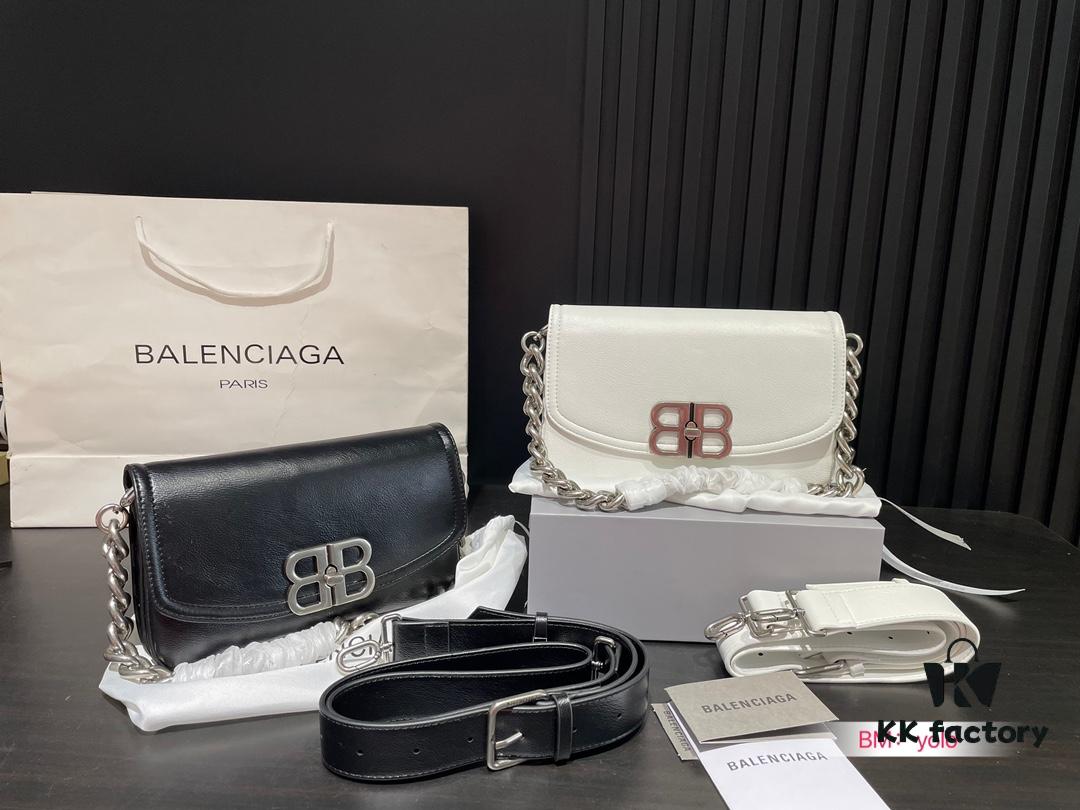 Small and Large Sizes with Foldable Gift Box Balenciaga BB Soft Flap Bag New Arrival