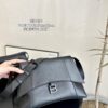 Large and Small (Foldable Box) BALENCIAGA Paris Down Town Hourglass Bag in Black