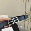 Balenciaga Belt [Heyha] Cowhide Leather Belt - Popular Unisex Design, Hottest Version, Full Packaging, High Quality, Non-Fading Hardware, Authentic-Like Buckle with Gift Box and Tote Bag