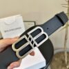 Balenciaga Belt [Heyha] Cowhide Leather Belt - Popular Unisex Design, Hottest Version, Full Packaging, High Quality, Non-Fading Hardware, Authentic-Like Buckle with Gift Box and Tote Bag