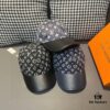 Box with Cloth Bag, LV (Louis Vuitton) New Original Single Baseball Cap, Cowhide Combined, 1:1 Mold Customized, Authentic Denim Fabric, Exquisite Craftsmanship, Superior Quality, Basic Head Circumference 56cm, Adjustable Patch