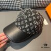 Box with Cloth Bag, LV (Louis Vuitton) New Original Single Baseball Cap, Cowhide Combined, 1:1 Mold Customized, Authentic Denim Fabric, Exquisite Craftsmanship, Superior Quality, Basic Head Circumference 56cm, Adjustable Patch