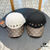 Louis Vuitton New Arrival Authentic Replica Baseball Cap, Classic Checkered Pattern, 1:1 Mold Customized, Original Department Store Fabric with Top-Grade Leather, Small Checkered Design, Stylish and High Quality, Basic Head Circumference 56cm, Adjustable Patch