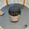 Louis Vuitton New Authentic Replica Baseball Cap, Classic Checkerboard Pattern, 1:1 Custom Molded, Original Store Fabric with Top-Grade Cowhide