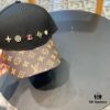 Louis Vuitton New Authentic Replica Baseball Cap, Classic Checkerboard Pattern, 1:1 Custom Molded, Original Store Fabric with Top-Grade Cowhide