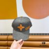 Louis Vuitton New Denim Baseball Cap with Patchwork Design