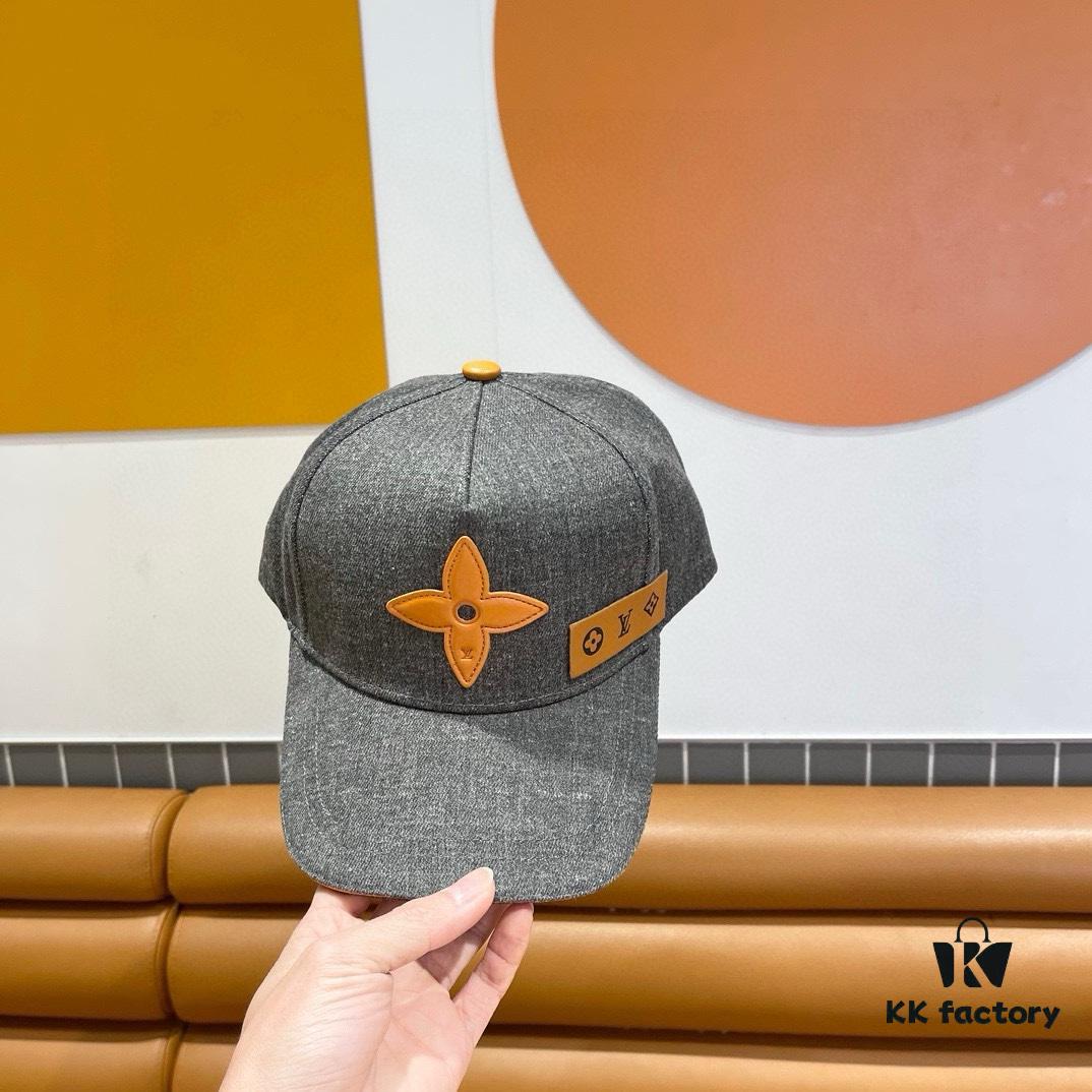 Louis Vuitton New Denim Baseball Cap with Patchwork Design