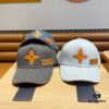 Louis Vuitton New Denim Baseball Cap with Patchwork Design