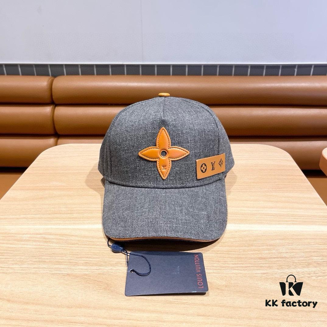 Louis Vuitton New Denim Baseball Cap with Patchwork Design