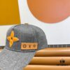 Louis Vuitton New Denim Baseball Cap with Patchwork Design