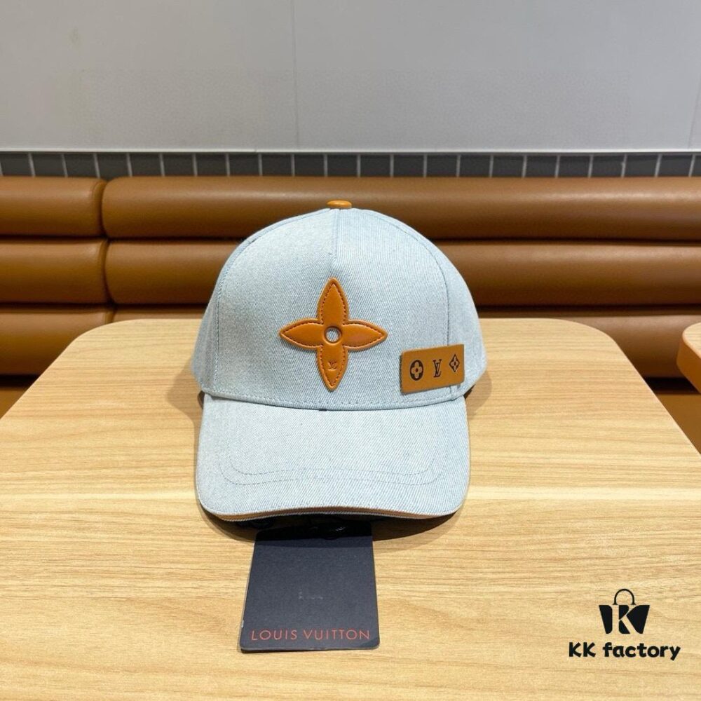 Louis Vuitton New Denim Patchwork Baseball Cap