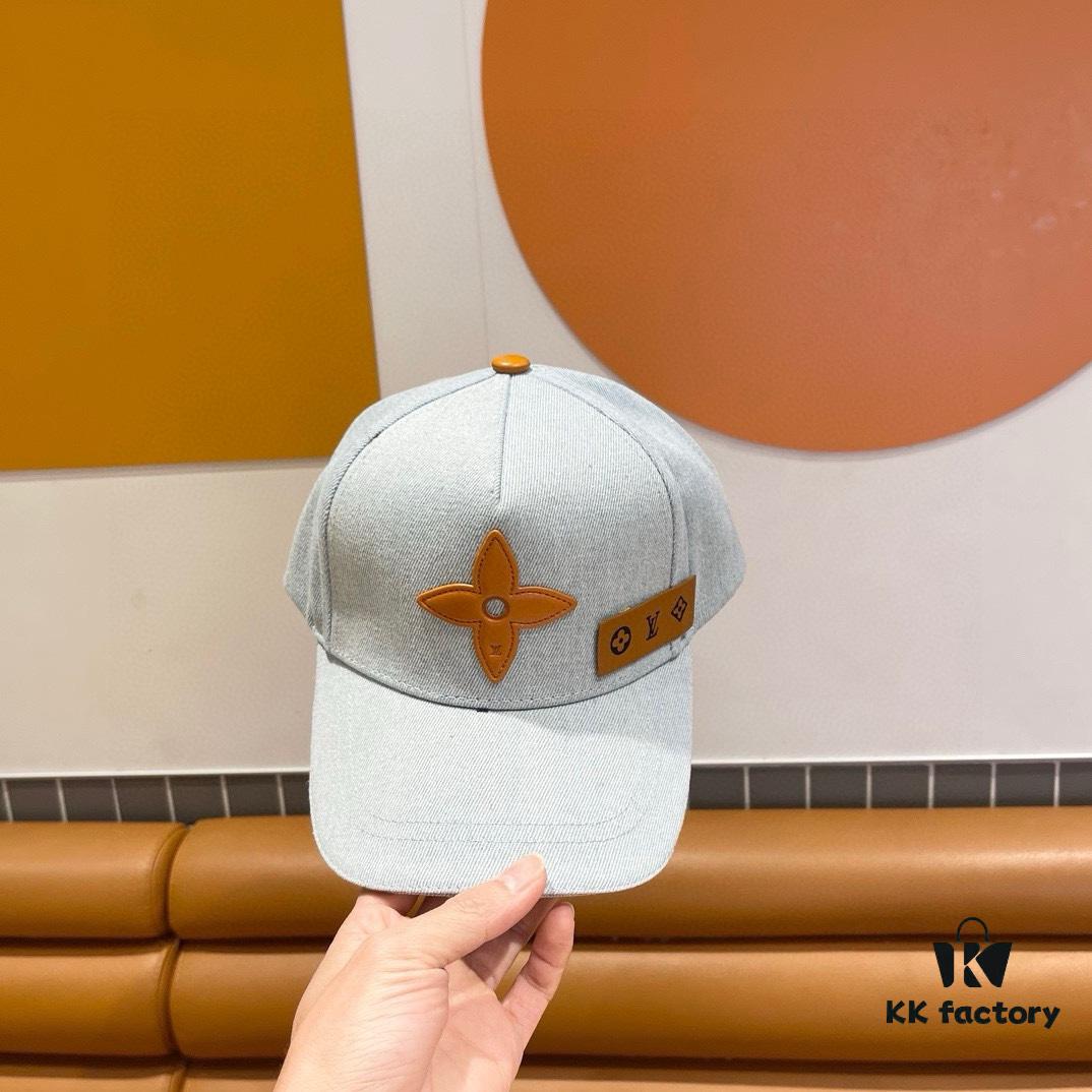 Louis Vuitton New Denim Patchwork Baseball Cap
