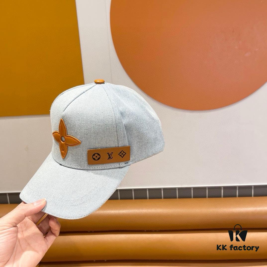 Louis Vuitton New Denim Patchwork Baseball Cap