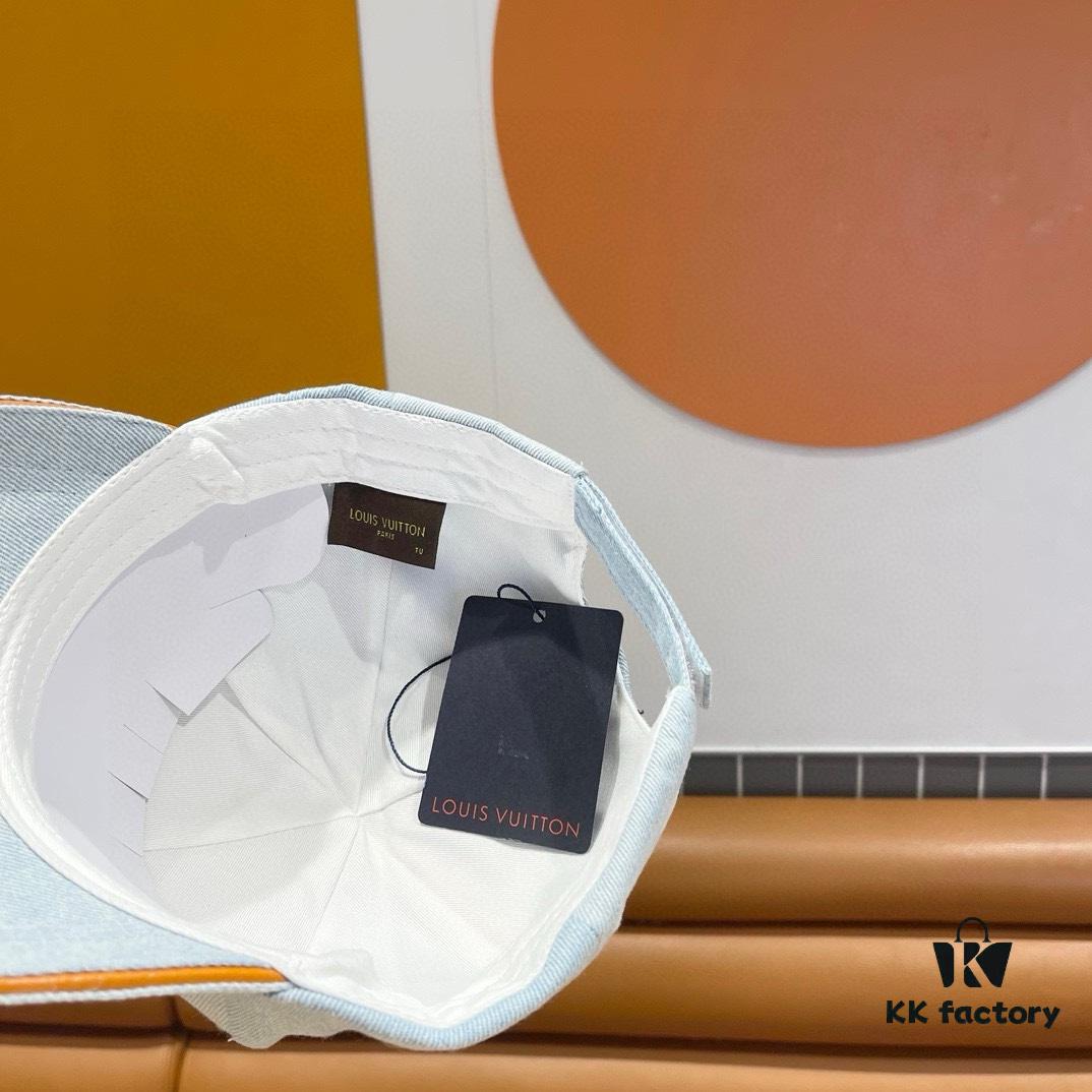 Louis Vuitton New Denim Patchwork Baseball Cap