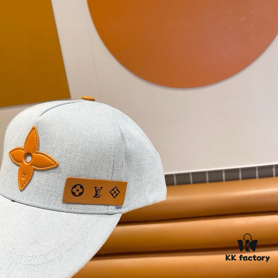 Louis Vuitton New Denim Patchwork Baseball Cap