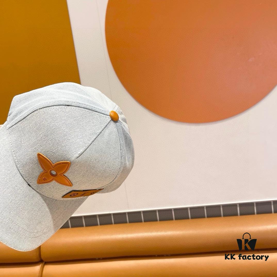 Louis Vuitton New Denim Patchwork Baseball Cap