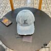 Louis Vuitton LV Embroidered Baseball Cap, New Arrival from Official Counter, Unisex Sun Hat, Fisherman Cap, Knit Cap