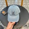 Louis Vuitton LV Embroidered Baseball Cap, New Arrival from Official Counter, Unisex Sun Hat, Fisherman Cap, Knit Cap