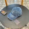 Louis Vuitton LV Embroidered Baseball Cap, New Arrival from Official Counter, Unisex Sun Hat, Fisherman Cap, Knit Cap