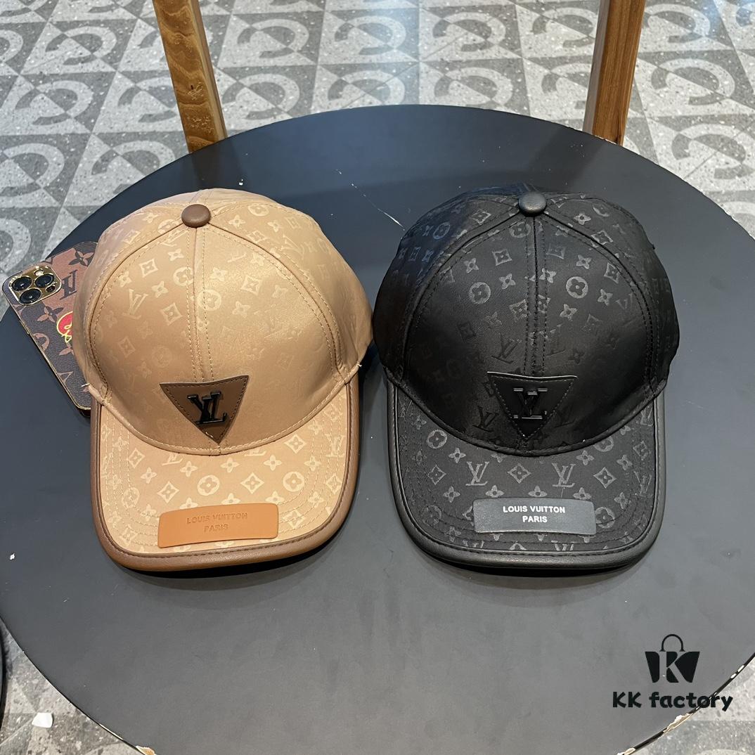 Louis Vuitton LV Embroidered Baseball Cap, New Arrival from Boutique, Unisex Sun Hat, Fisherman Cap, Knit Cap