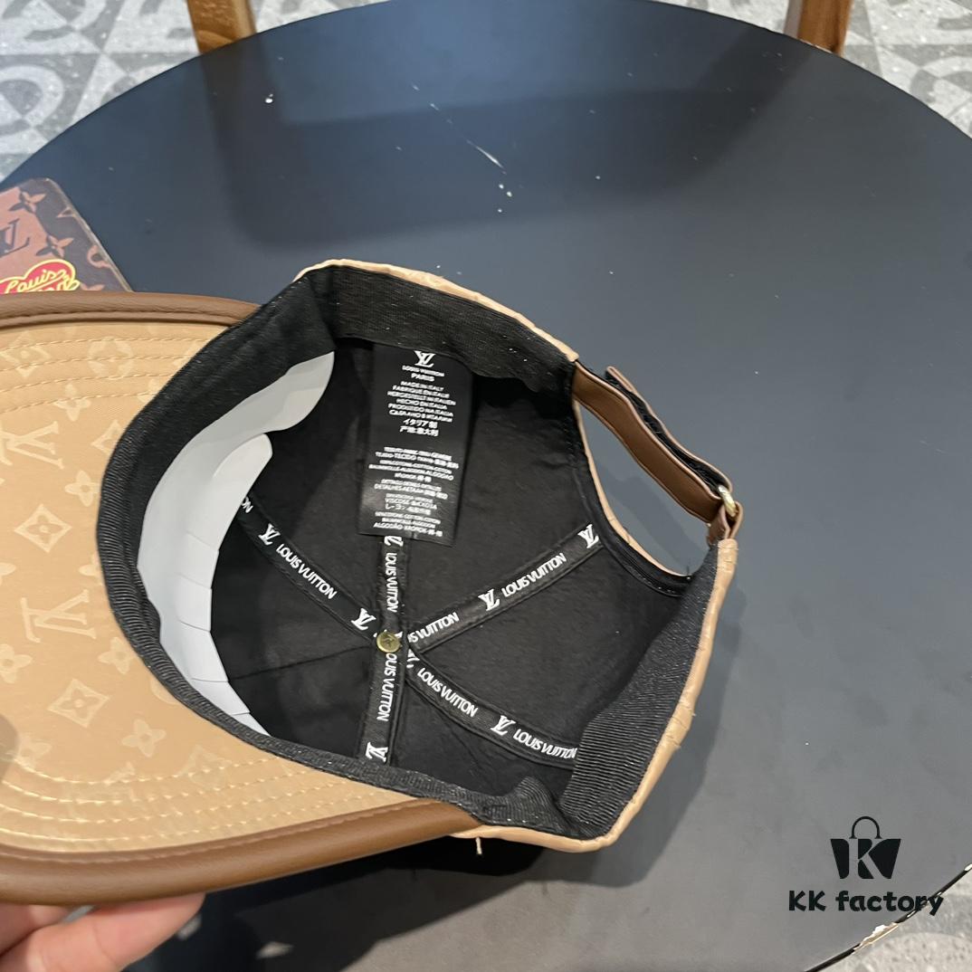 Louis Vuitton LV Embroidered Baseball Cap, New Arrival from Boutique, Unisex Sun Hat, Fisherman Cap, Knit Cap