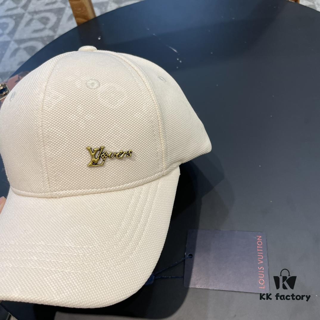 LV (Louis Vuitton) New Original Single Baseball Cap, Embossed Cowhide, 1:1 Mold Customized, Authentic Denim Fabric, Exquisite Craftsmanship, Excellent Quality, Basic Head Circumference 56cm, Adjustable Patch