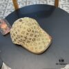 LV (Louis Vuitton) New Original Single Baseball Cap, Monogram Patchwork, 1:1 Mold Customized, Authentic Canvas Fabric with Store-Grade Monogram Leather, Heavy Embroidery, Exquisite Craftsmanship