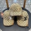 LV (Louis Vuitton) New Original Single Baseball Cap, Monogram Patchwork, 1:1 Mold Customized, Authentic Canvas Fabric with Store-grade Monogram Leather, Heavy Embroidery, Exquisite Craftsmanship