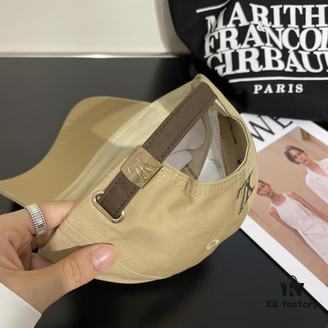 LV Louis Vuitton Original Embroidered Baseball Cap, Store Hot-Selling Style, Cotton Lining, Lightweight and Breathable