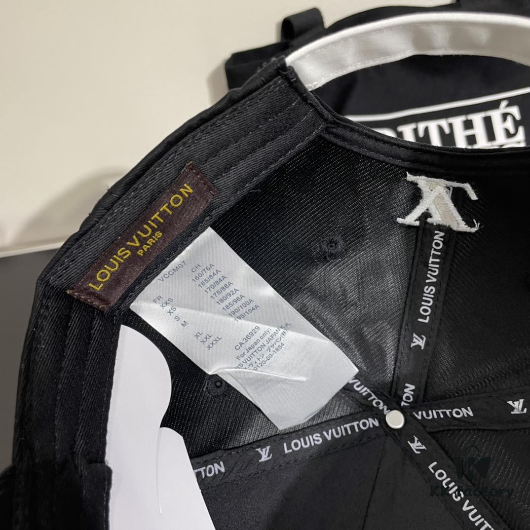 LV Louis Vuitton Original Embroidered Baseball Cap, Store Hot-Selling Style, Cotton Lining, Lightweight and Breathable