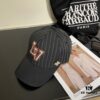Louis Vuitton LV Embroidered Baseball Cap, New Arrival from Official Counter, Unisex Sun Hat, Fisherman Cap, Knit Cap