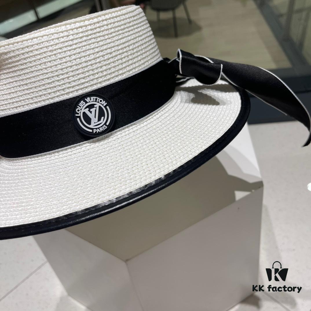 2023 New LV Straw Classic Popular Bucket Hat, Fashionable and Elegant, Simple and Versatile