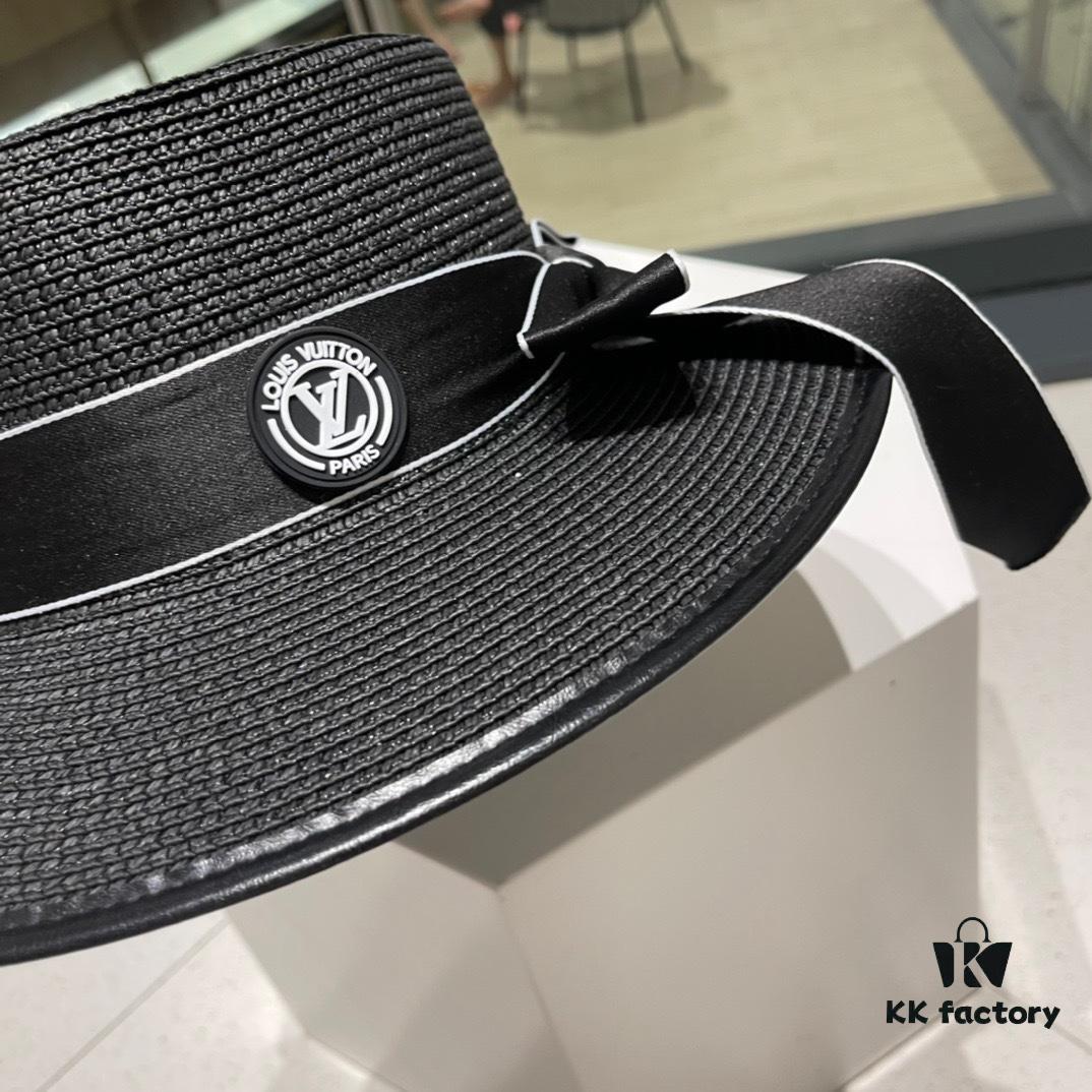 2023 New LV Straw Classic Best-Selling Bucket Hat, Sun Hat, Fashionable and Minimalist Design, Perfect for Streetwear