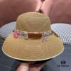 LV Louis Vuitton 2024 New Sun Straw Hat 😍 Beach Style, Simple and Elegant Design, Stylish New Silhouette, Must-Have for Outings