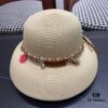LV Louis Vuitton 2024 New Sun Protection Straw Hat 😍 Beach Style, Simple and Elegant, Trendy Silhouette, Must-Have for Outings