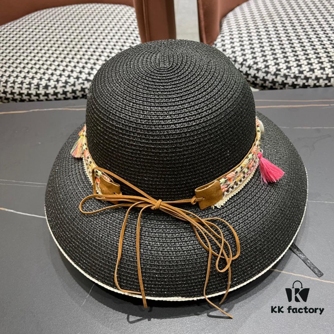 LV Louis Vuitton 2024 New Sun Hat 🤩 Beach Style, Simple and Elegant, Trendy Silhouette, Must-Have for Outings