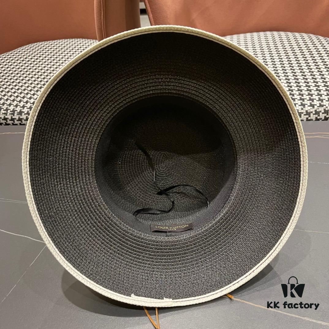 LV Louis Vuitton 2024 New Sun Hat 🤩 Beach Style, Simple and Elegant, Trendy Silhouette, Must-Have for Outings