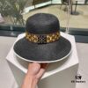 2023 New LV Straw Classic Popular Bucket Hat, Fashionable and Elegant, Simple and Versatile