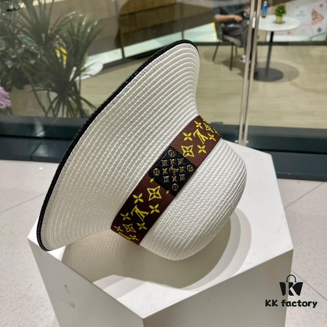 2023 New LV Woven Classic Popular Bucket Hat, Straw Hat, Dress Hat – Simple and Elegant, Versatile Accessory