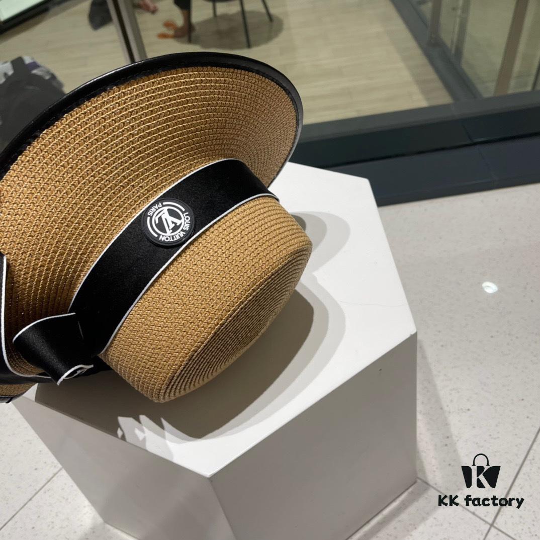 2023 New LV Woven Classic Popular Bucket Hat, Straw Hat, Dress Hat - Simple and Elegant, Versatile Accessory, Perfect for Streetwear