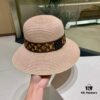2023 New LV Woven Classic Best-Selling Bucket Hat, Straw Hat, Dress Hat – Simple and Elegant, Versatile Accessory
