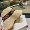 2023 New LV Woven Classic Best-Selling Bucket Hat, Straw Hat, Dress Hat – Simple and Elegant, Versatile Accessory