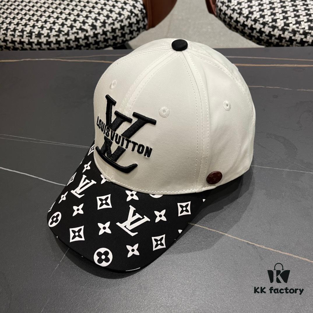 Louis Vuitton LV 2024 New Arrival Store Exclusive Embroidered Baseball Cap, Simple and Elegant Unisex Sun Hat, Fisherman Cap, Knit Cap