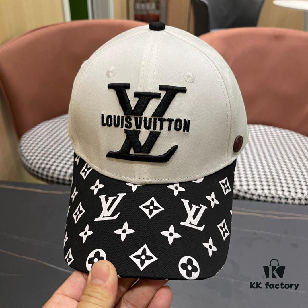 Louis Vuitton LV 2024 New Arrival Store Exclusive Embroidered Baseball Cap, Simple and Elegant Unisex Sun Hat, Fisherman Cap, Knit Cap