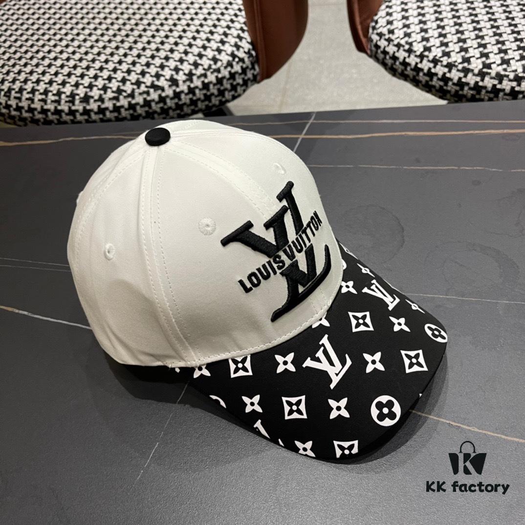 Louis Vuitton LV 2024 New Arrival Store Exclusive Embroidered Baseball Cap, Simple and Elegant Unisex Sun Hat, Fisherman Cap, Knit Cap