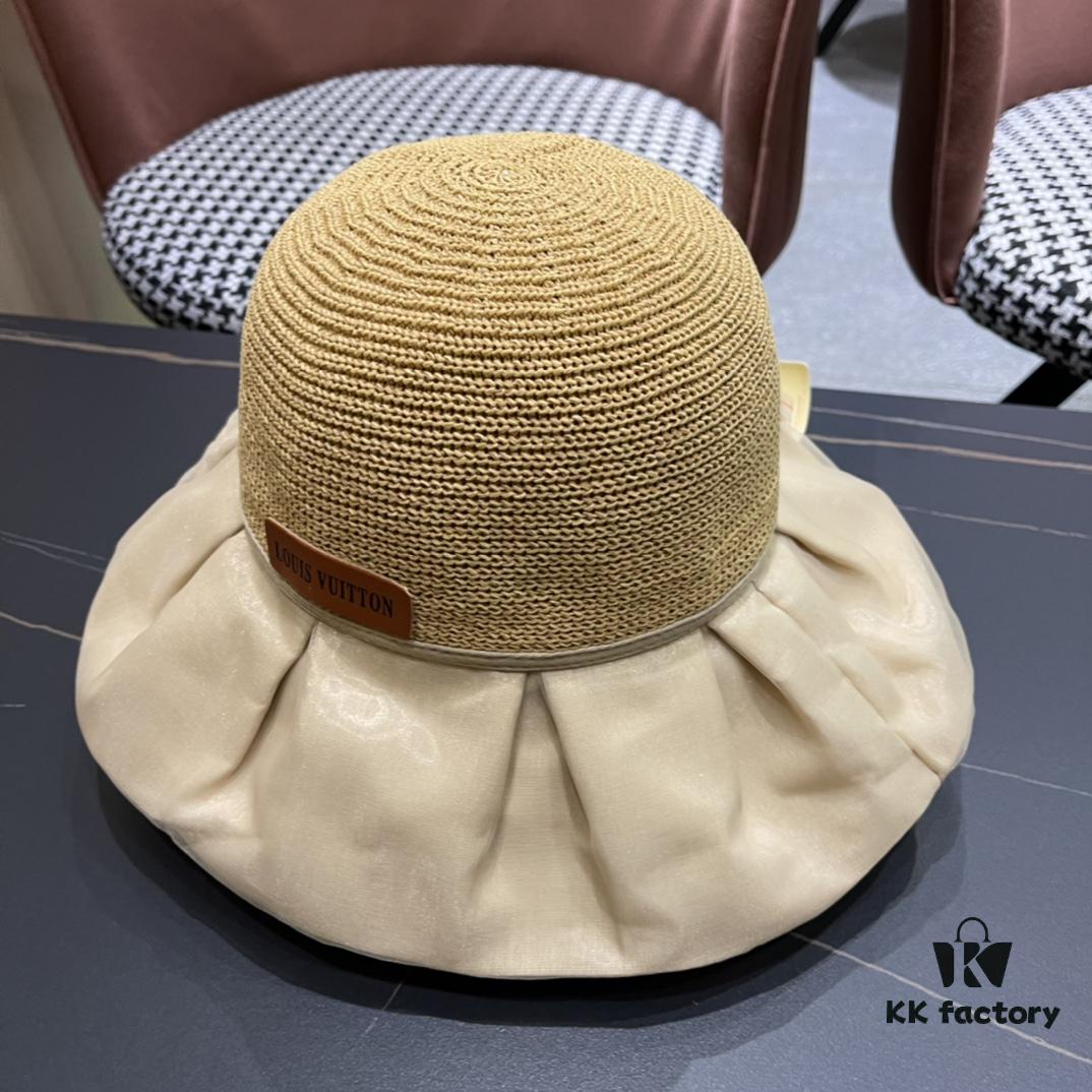 LV Louis Vuitton Bucket Hat, Must-Have for Outings, Slimming Face Appearance