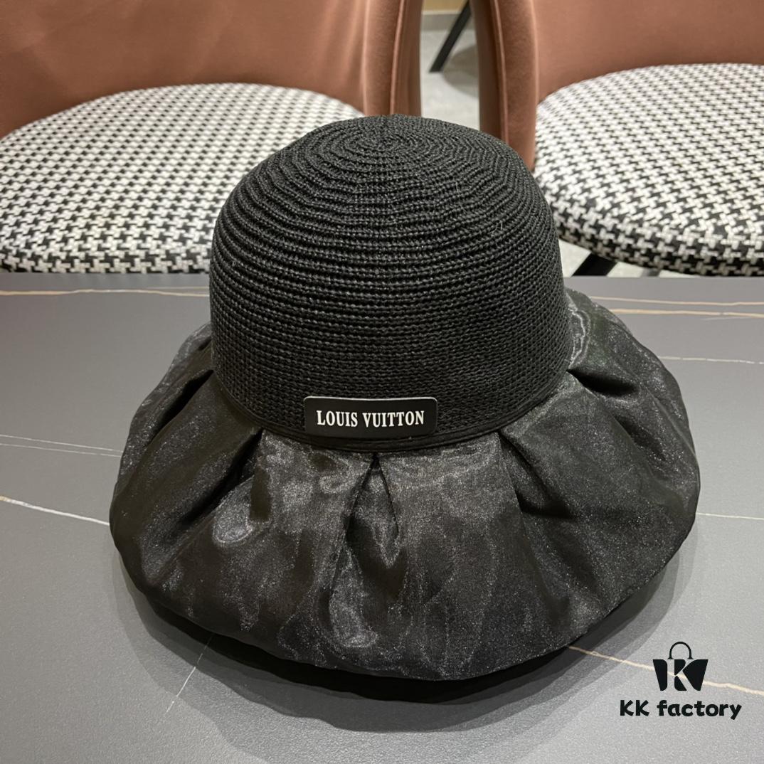 LV Louis Vuitton Bucket Hat, Must-Have for Outings, Slimming Face Appearance