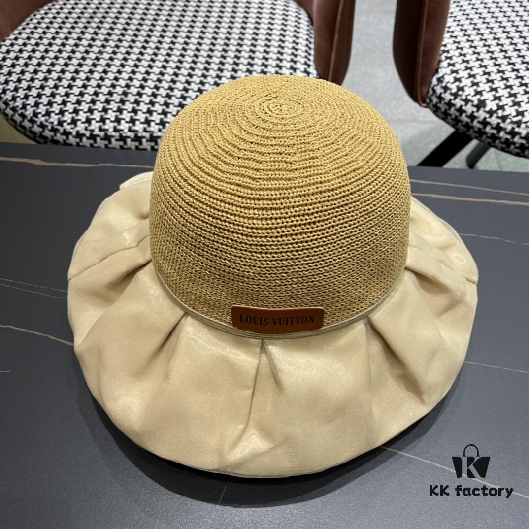 LV Louis Vuitton Bucket Hat, Must-Have for Outings, Slimming Face Appearance