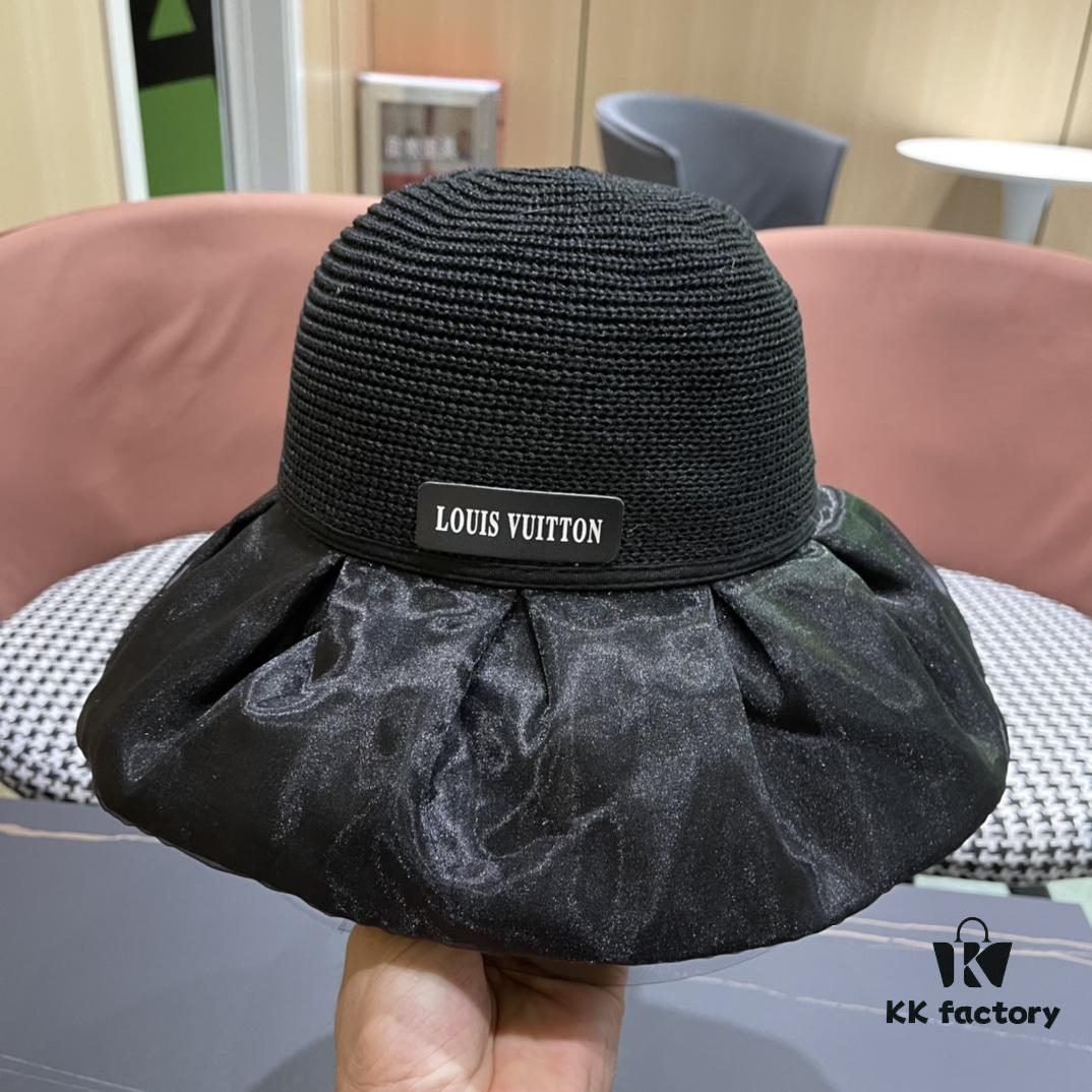 LV Louis Vuitton Bucket Hat, Must-Have for Outings, Slimming Face Appearance